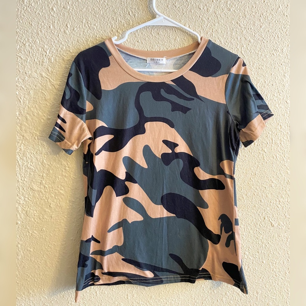 Olive Camo Boutique Tee